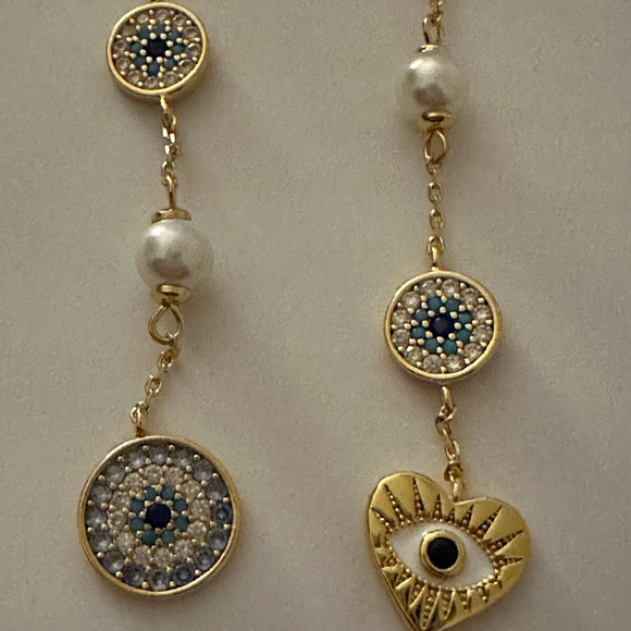 Kate spade Evil eye and pearls long earrings - Picture 6 of 10